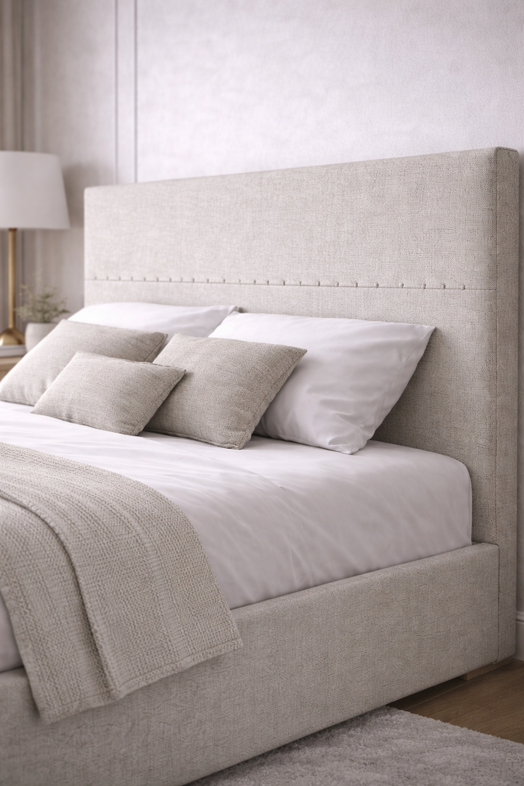 Кровать в скандинавском стиле Victoria Linen — изображение 3