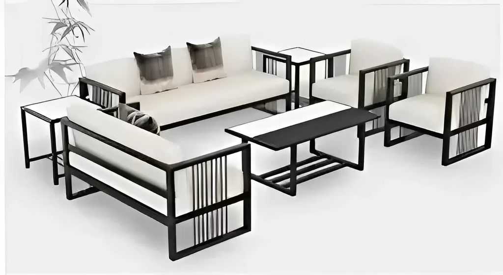 мебель мягкая в гостиной на металлическом каркасе