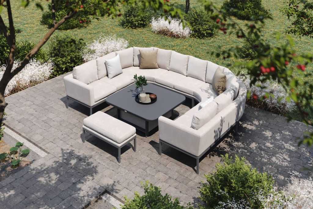 П образный диван для обеда