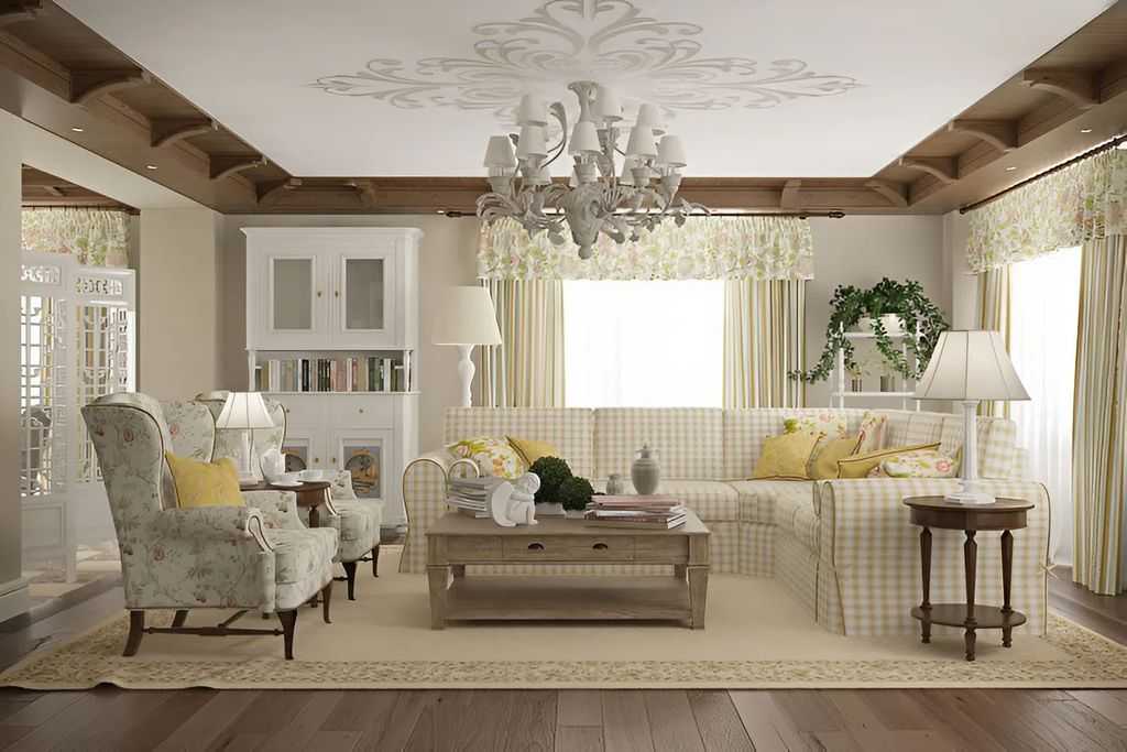 диван и кресла в стиле прованс