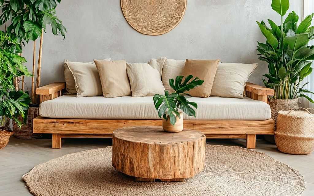 диван в экологичном стиле