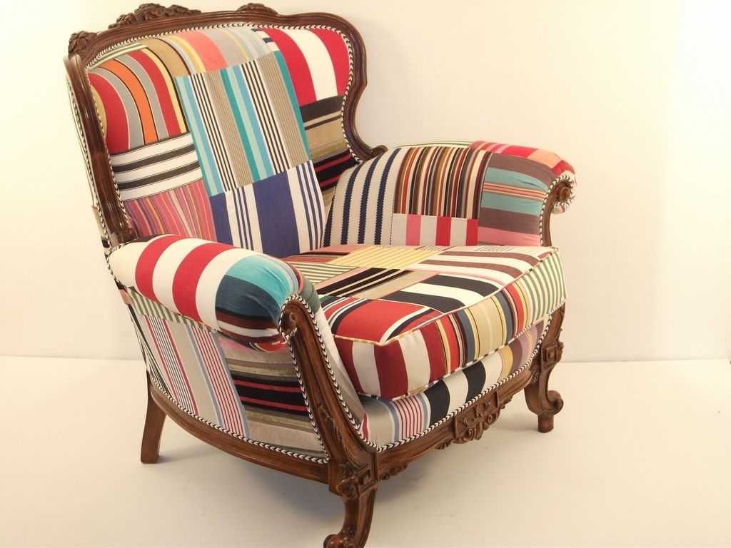 кресло в стиле пэчворк