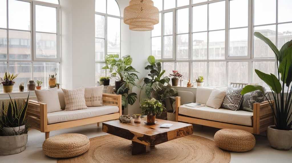 мягкая мебель в экологичном стиле