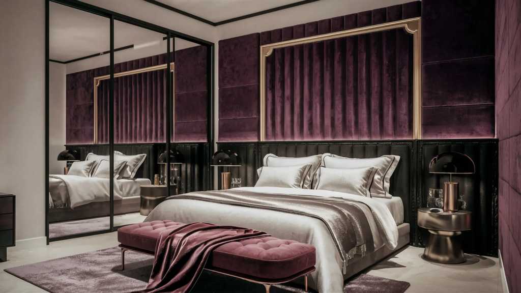 бархатная кровать по индивидуальным размерам