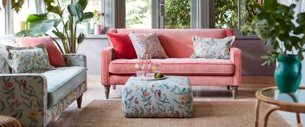 диван по индивидуальным размерам в пудровых оттенках