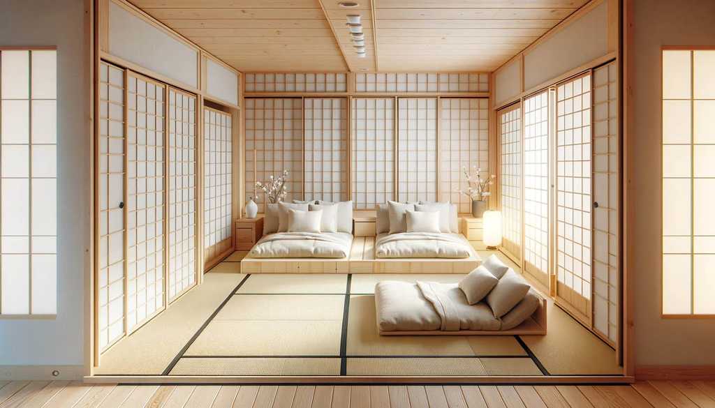 мягкая мебель в японском стиле