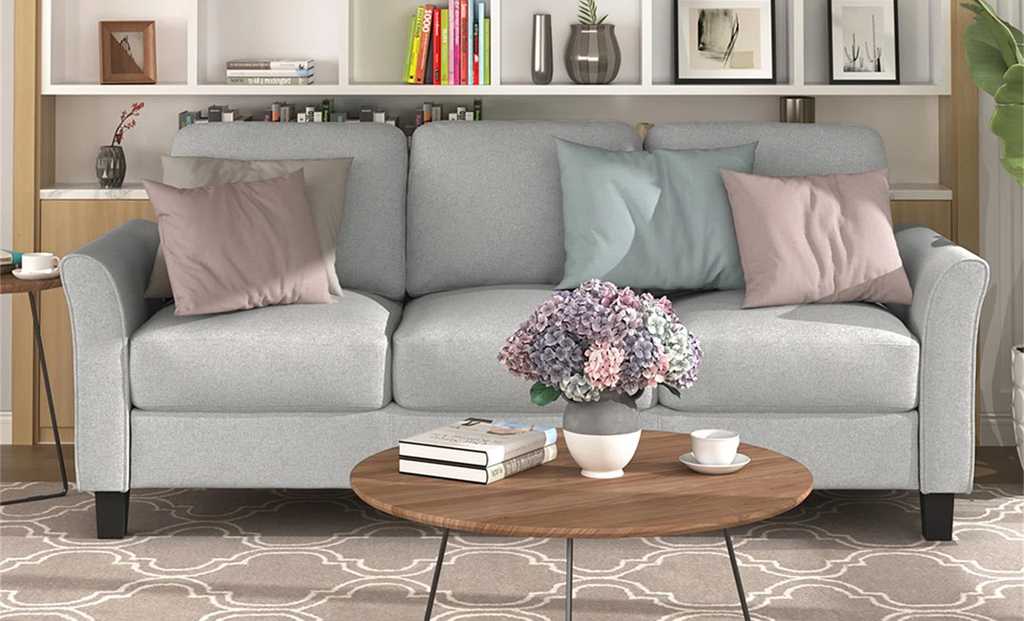 Диван из ткани лен по индивидуальным размерам