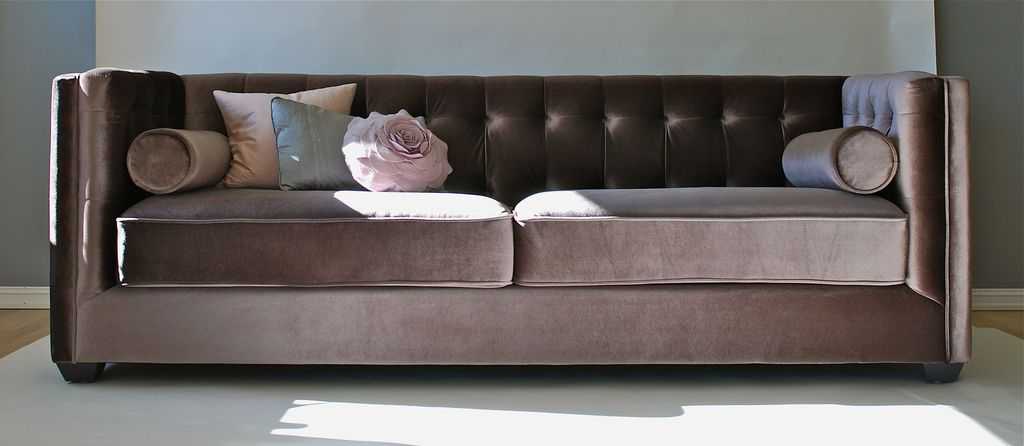 Диван из велюра на заказ