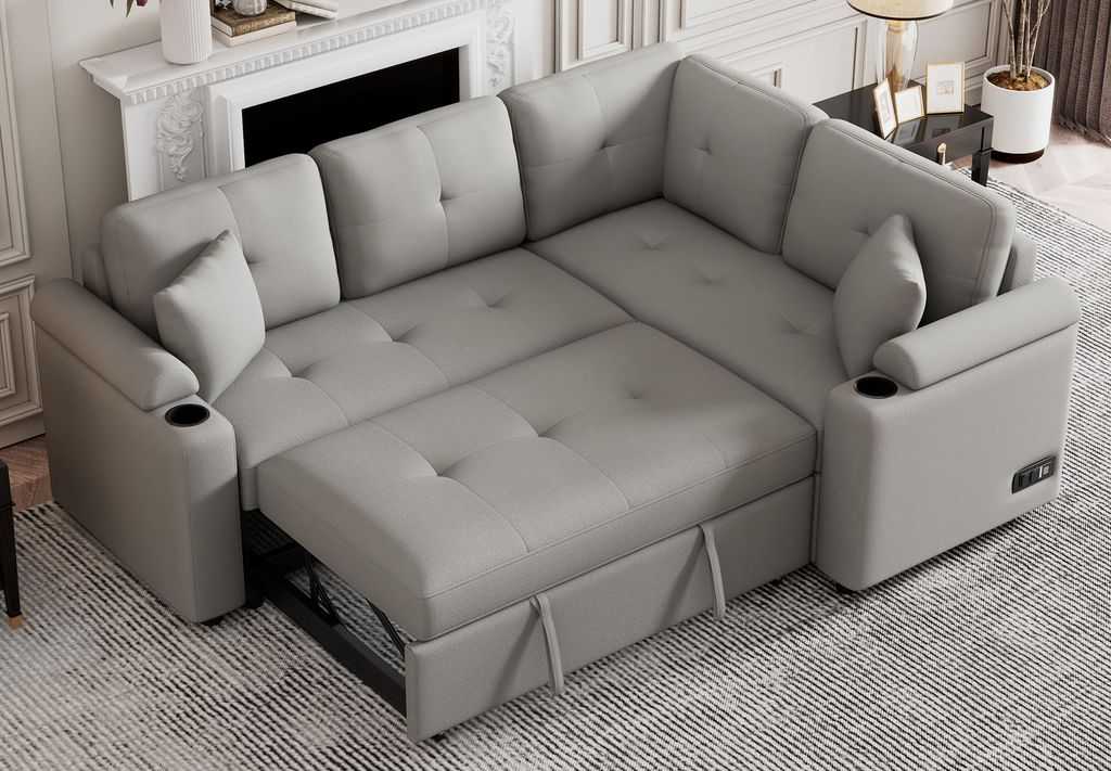 Диван с выкатным Дельта-образным механизмом